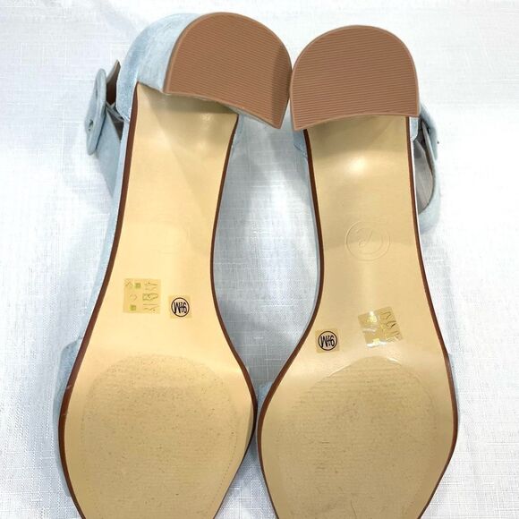 NEW Chinese Laundry Sky Blue Ankle Strappy Heels - Picture 7 of 8